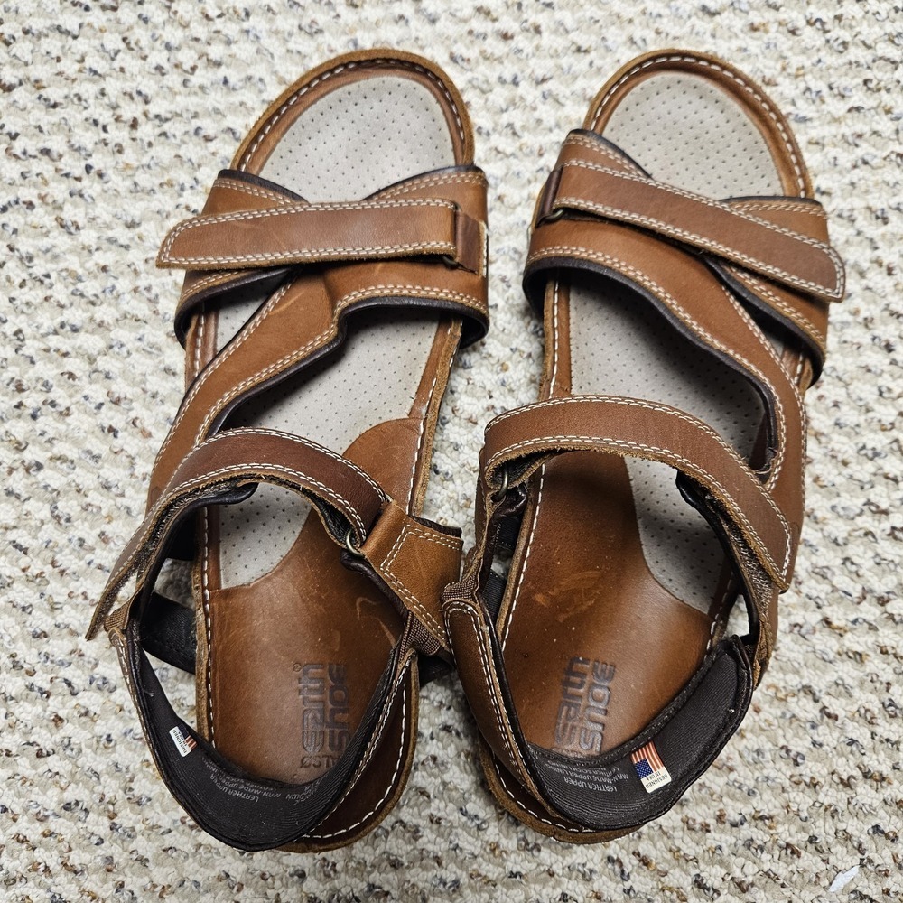 Kalso Earth Melissa 2 Womens's Leather Sandals Size 11 B - Magic Dark Brown